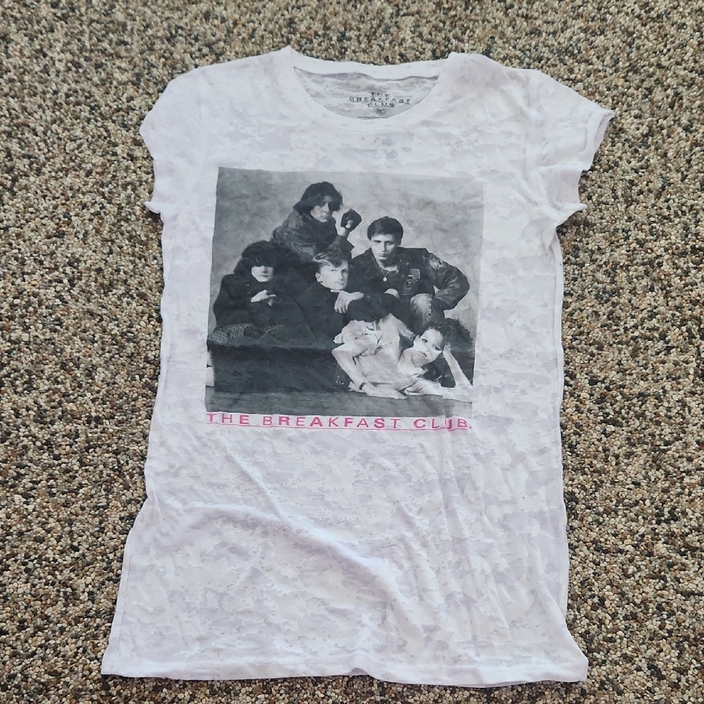 Black and White Short Sleeve Tee with Vintage Graphic